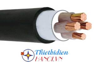 Cáp điện lực hạ thế 3 lõi pha + 1 lõi đất 0.6/1kV CADIVI CV CXV/DSTA-3×4+1×2.5