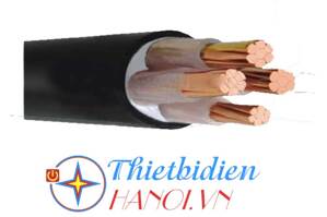 Cáp điện lực hạ thế 3 lõi pha + 1 lõi đất 0.6/1kV CADIVI CV CXV-3×240+1×150