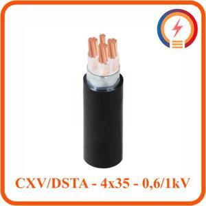 Cáp điện lực hạ thế có giáp bảo vệ 4 lõi 0.6/1kV CADIVI CV CXV/DSTA-4×35