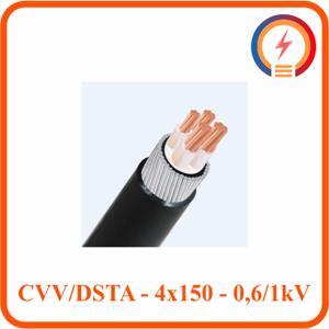 Cáp điện lực hạ thế có giáp bảo vệ 4 lõi 0.6/1kV CADIVI CV CVV/DSTA-4×150