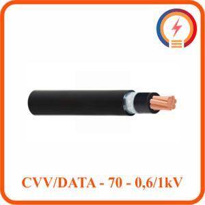 Cáp điện lực hạ thế có giáp bảo vệ 1 lõi 0.6/1kV CADIVI CV CVV/DATA-70