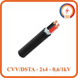 Cáp điện lực hạ thế có giáp bảo vệ 2 lõi 0.6/1kV CADIVI CV CVV/DSTA-2×4