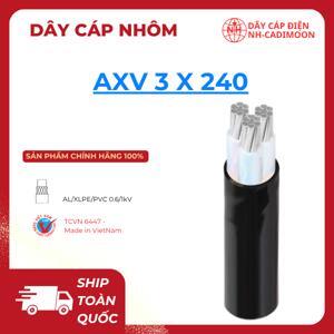 Cáp điện nhôm Cadivi AXV-3×240-0.6/1kV