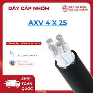 Cáp điện nhôm Cadivi AXV-4×25 -0.6/1kV
