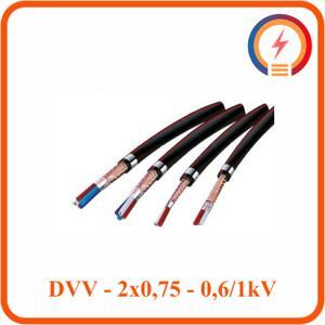 Cáp điều khiển 2 lõi 0.6/1kV CADIVI CV DVV-2×0.75