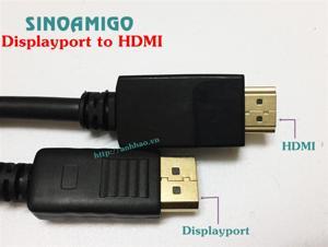 Cáp Display Port sang HDMI 1,5M Sinoamigo SN-82002