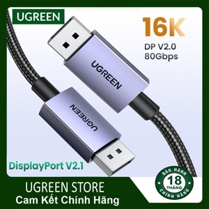 Cáp Displayport 1.4 dài 3m hỗ trợ 8K 60Hz Ugreen 80393