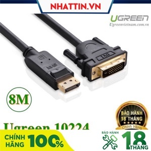 Cáp Displayport to DVI 24+1 Ugreen UG-10224 - 8m