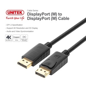 Cáp Displayport Unitek Y-C608BK