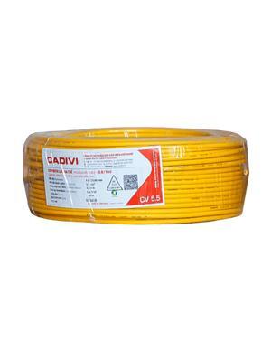 Cáp đồng CV-5.5mm2, 600V, Cadivi 56000152