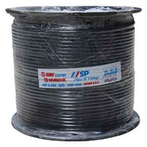 Cáp đồng trục RG6 (5C-FB) lõi CCS 80 sợi màu trắng 305m