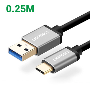 Cáp dữ liệu USB Type-C sang USB 3.0 Ugreen 30531 0.25M