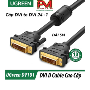 Cáp DVI to DVI 24+1 dài 5m Ugreen 11608