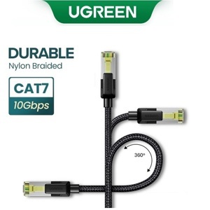 Cáp Ethernet đồng nguyên chất dây dù Ugreen 30791 10M Đen OD5.5mm