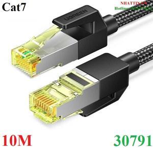 Cáp Ethernet đồng nguyên chất dây dù Ugreen 30791 10M Đen OD5.5mm