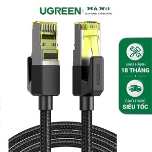 Cáp Ethernet đồng nguyên chất dây dù Ugreen 30791 10M Đen OD5.5mm