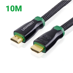 Cáp HDMI Ugreen 10296 - hỗ trợ 4K*2K HD126 vỏ bọc kim loại, 10m