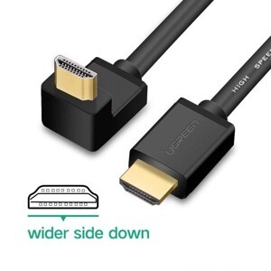 Cáp HDMI 1.4 dài 1M Bẻ Góc lên Ugreen 10120