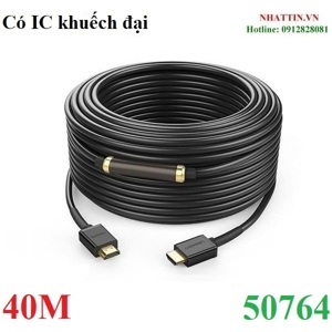 Cáp HDMI 1.4 dài 40m Ugreen 50764 hỗ trợ 4K2K có chip khuyếch đại