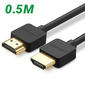 Cáp HDMI 1.4 Slim 4K2K dài 05M Ugreen 30822