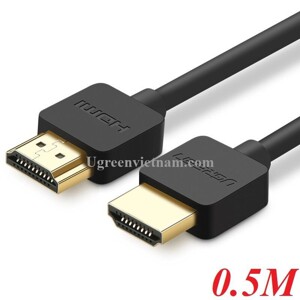 Cáp HDMI 1.4 Slim 4K2K dài 05M Ugreen 30822