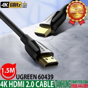 Cáp HDMI 2.0 dài 1,5m hỗ trợ hỗ trợ độ phân giải 4K@60Hz Ugreen 60439