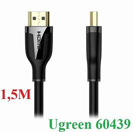 Cáp HDMI 2.0 dài 1,5m hỗ trợ hỗ trợ độ phân giải 4K@60Hz Ugreen 60439