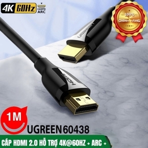 Cáp HDMI 2.0 dài 1m hỗ trợ hỗ trợ độ phân giải 4K60Hz Ugreen 60438