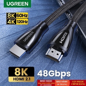 Cáp HDMI 2.1 dài 3m chuẩn 8K 60MHz Ugreen 80404