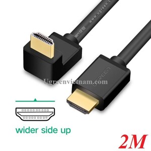 Cáp HDMI dài 2m bẻ góc xuống Ugreen 10173