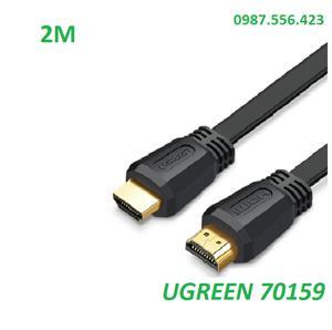 Cáp HDMI dài 2m dẹt hỗ trợ 4K Ugreen 70159