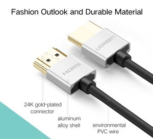 Cáp HDMI dài 8M siêu mỏng hỗ trợ 4K Ugreen 50305