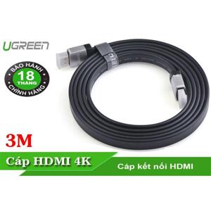 Cáp HDMI dẹt 3M Ugreen hỗ trợ 3D, 4K UG-10262