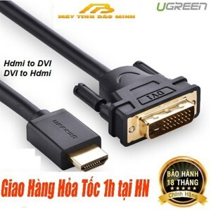 Cáp HDMI sang DVI 24+1 Ugreen 10135 dài 2m