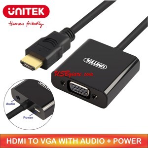 Cáp HDMI to VGA + Audio Unitek Y-6333