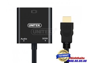 Cáp HDMI to VGA + Audio Unitek Y-6333