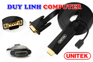 Cáp HDMI to VGA Unitek Y-5303