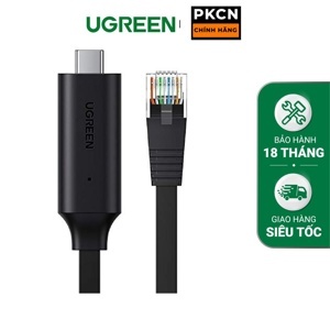 Cáp lập trình Console Type C to RJ45 dài 1.5m FTDI Ugreen 80186