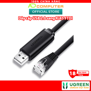 Cáp lập trình Console USB to RJ45 FTDI dài 3m Ugreen 60813