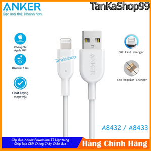 Cáp Lightning Anker Powerline II - Dài 1.8m - A8433