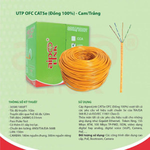 Cáp mạng Aipoo Link CAT5e UTP OFC