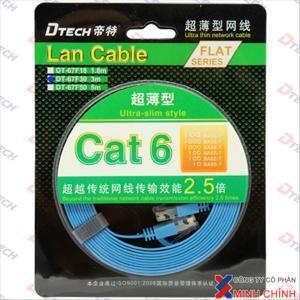 Cáp mạng bấm sẵn Dtech Cat 6 (DT-67F30) 3m