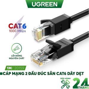 Cáp mạng CAT6 dài 1m đúc sẵn Ugreen 20159