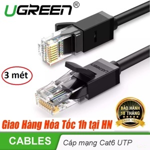 Cáp mạng CAT6 dài 3m đúc sẵn Ugreen 20161