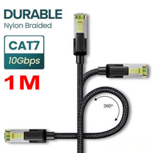 Cáp mạng Cat7 vỏ bọc Nylon dài 1M băng thông 10Gbps 600MHZ Ugreen 80421