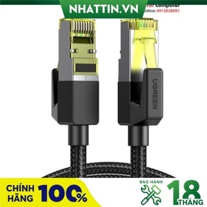 Cáp mạng Cat7 vỏ bọc Nylon dài 3M băng thông 10Gbps 600MHZ Ugreen 80424