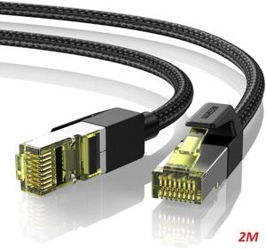 Cáp mạng Cat7 vỏ bọc Nylon dài 2M băng thông 10Gbps 600MHZ Ugreen 80423