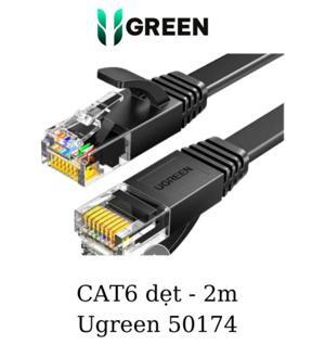 Cáp mạng đúc sẵn Cat6 dài 2m chính hãng Ugreen 50174