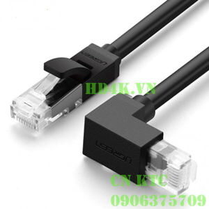 Cáp mạng đúc sẵn Cat6 đầu bẻ góc 90 độ dài 3m Ugreen 30835