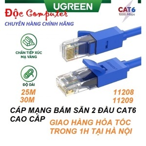 Cáp mạng đúc sẵn CAT6 Ugreen 11209 30m